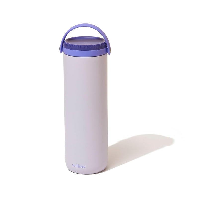 Willow - Portable Breastmilk Cooler - Keeps Breast Milk Cold for 24 Hours - Stainless Steel - Insulated - Reuseable - Breastfeeding Essentials - Storage Container w/Gel Ice Pack - Purple - 16oz - Image 1